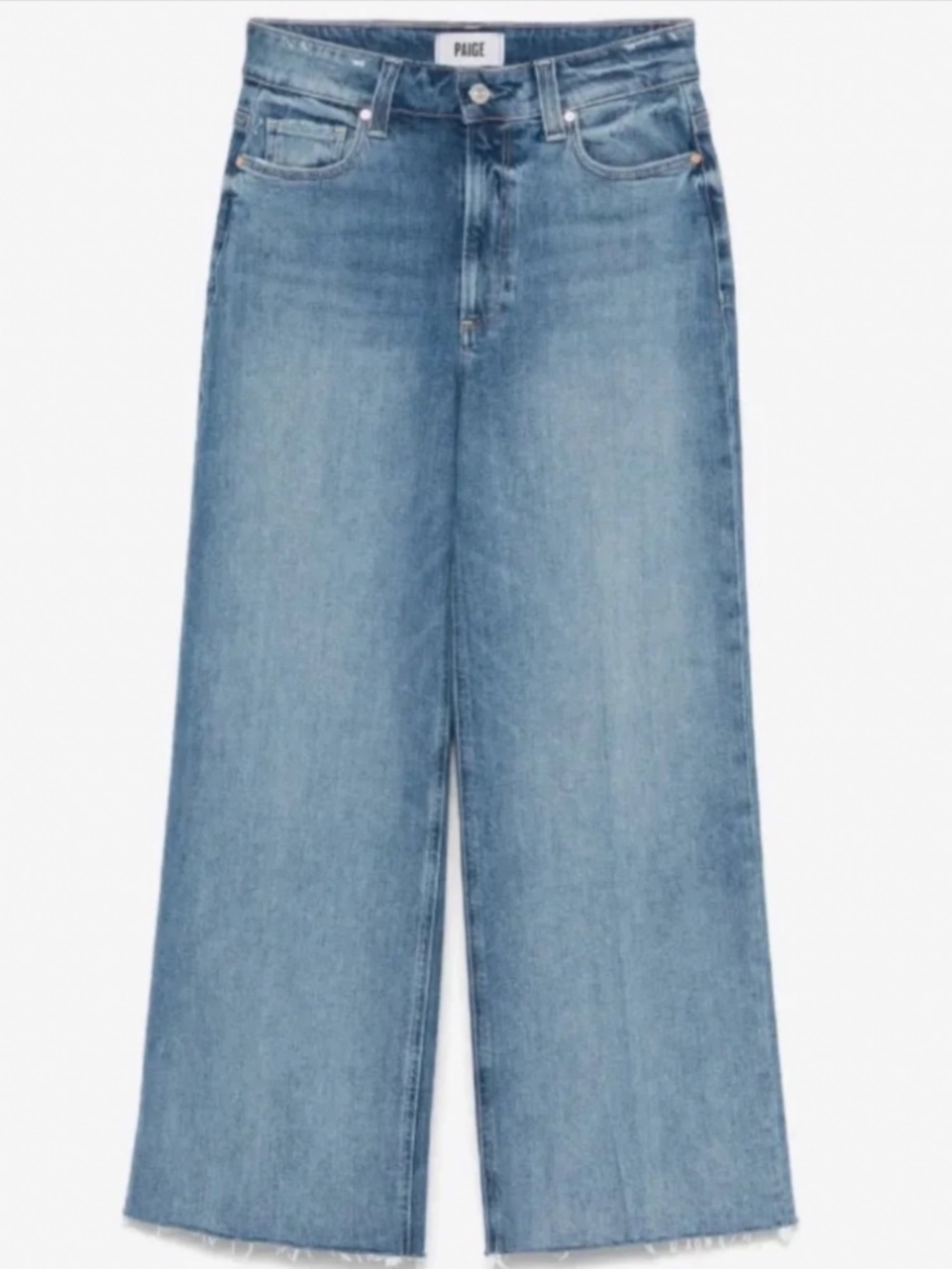 PAIGE Nellie High Rise Cropped Wide Leg Jeans | Size 26